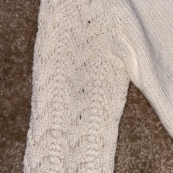 Zara girls knit cardigan sz 2t/3t cream - Picture 3 of 4